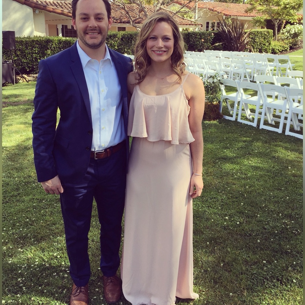 Show me your mumu blush maxi dress